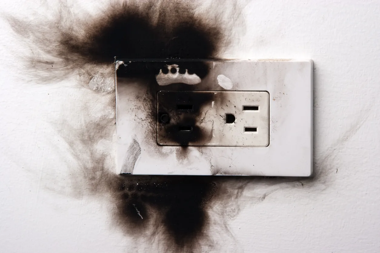 electrical failure in power outlet